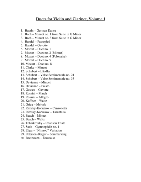 Duets For Violin And Clarinet Volume One Page 2