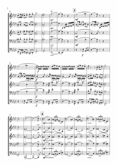 Dukas Fanfare Pour Prcder La Pri Brass Quintet Page 2