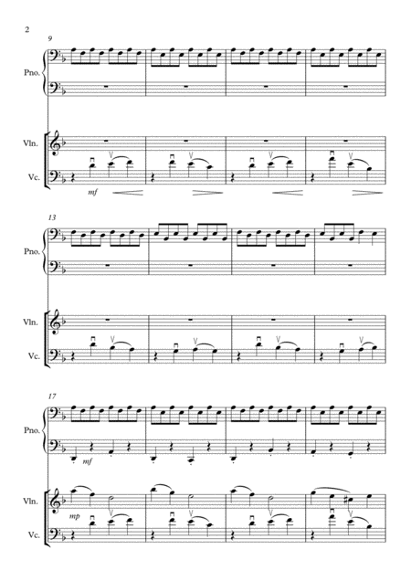 Dusk Departure Piano Trio Page 2