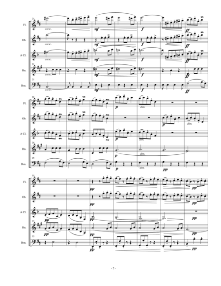 Dvorak Slavonic Dance 6 For Woodwind Quintet Page 2