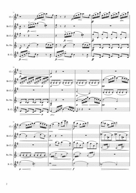 Dvorak String Quartet No 12 American Clarinet Quintet Version Page 2