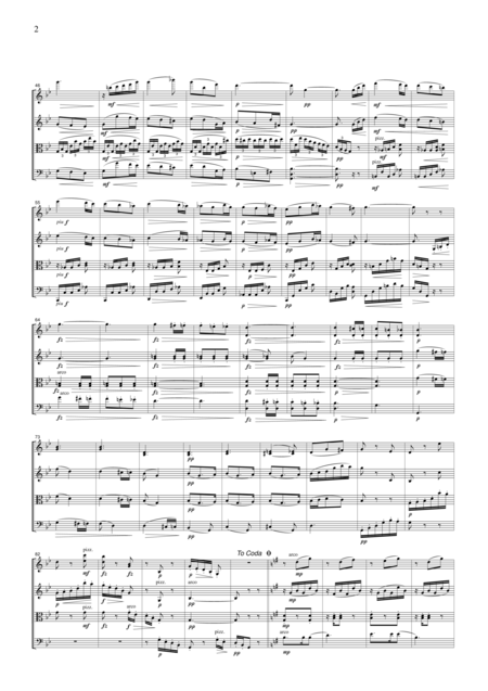 Dvorak Valse From Symphony No 8 3rd Mvt For String Quartet Cd202 Page 2