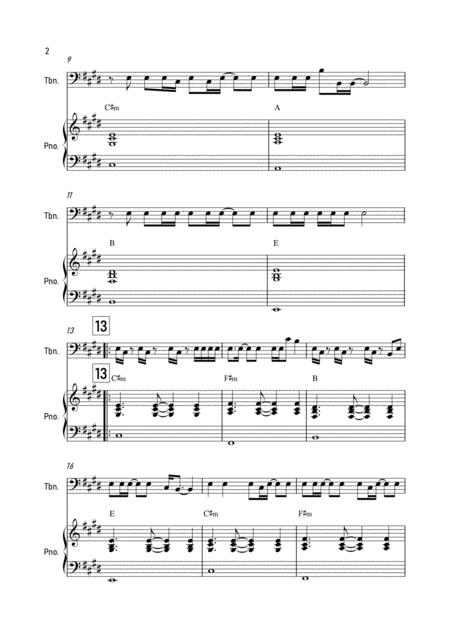 Dynamite Bts Trombone And Piano Page 2