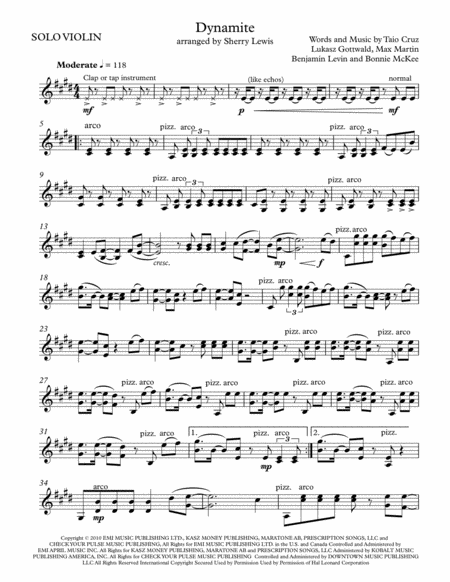 Dynamite Violin Solo For Solo Violin Page 2