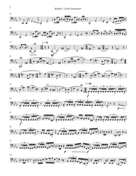 Earth Summoner For Unaccompanied Bass Trombone Page 2