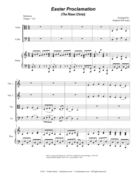 Easter Proclamation The Risen Christ For String Quartet Page 2