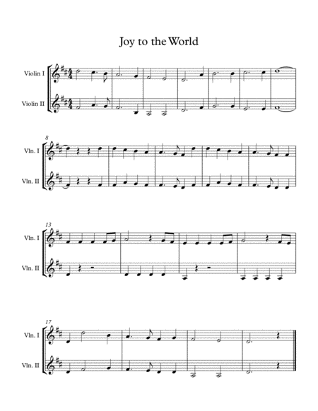 Easy Christmas Duets For Early Intermediate Violin Duet Volume 2 Page 2