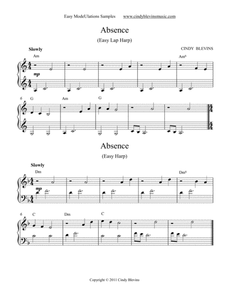 Easy Modeulations 16 Original Solos For Harp Page 2