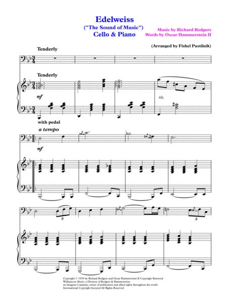 Edelweiss From The Sound Of Music For Cello And Piano Video Page 2