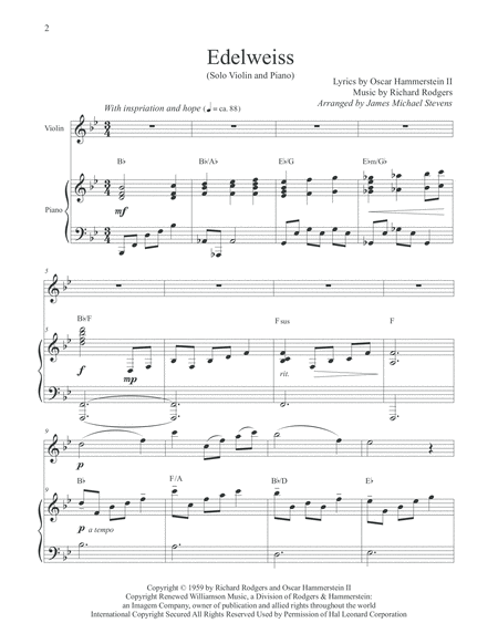 Edelweiss Violin Piano Page 2