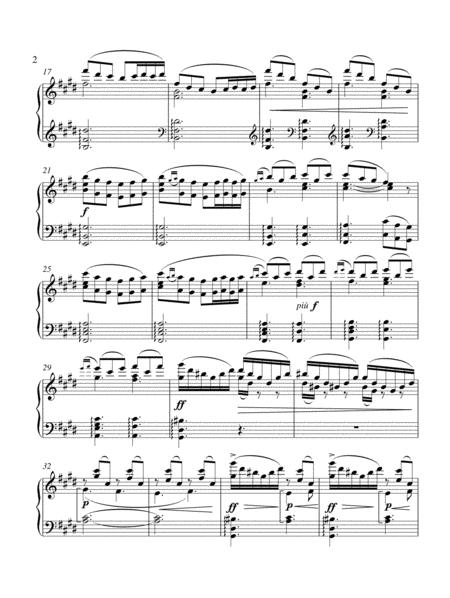 Edvard Grieg Peer Gynt Morning Mood Original Piano Solo Page 2