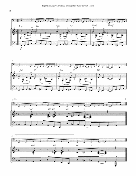 Eight Carols For Christmas For Tuba And Piano Page 2