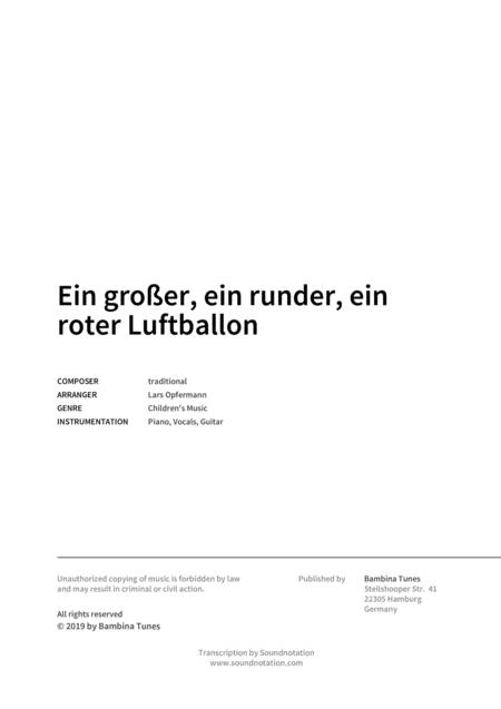 Ein Grosser Ein Runder Ein Roter Luftballon Page 2