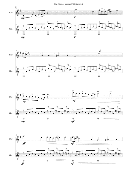 Ein Strauss Aus Der Frhlingszeit A Bunch Of Flowers From Springtime For Cor Anglais And Guitar Page 2