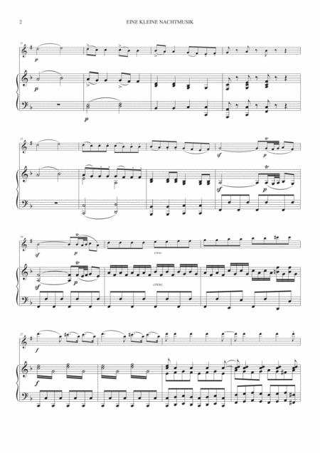 Eine Kleine Nachtmusik 1st Mov For Soprano Saxophone And Piano Page 2