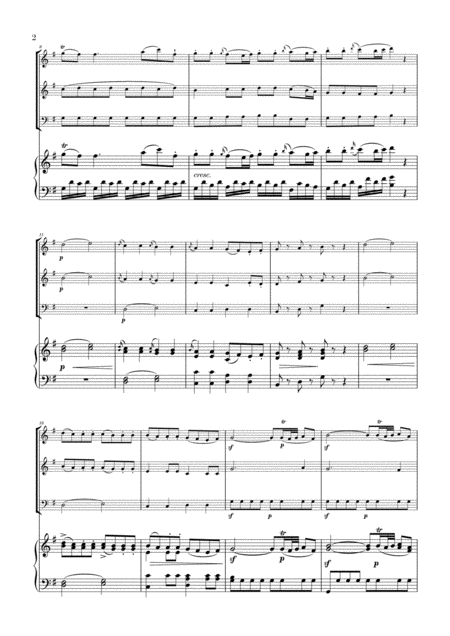 Eine Kleine Nachtmusik For 2 Flutes Cello And Piano Page 2