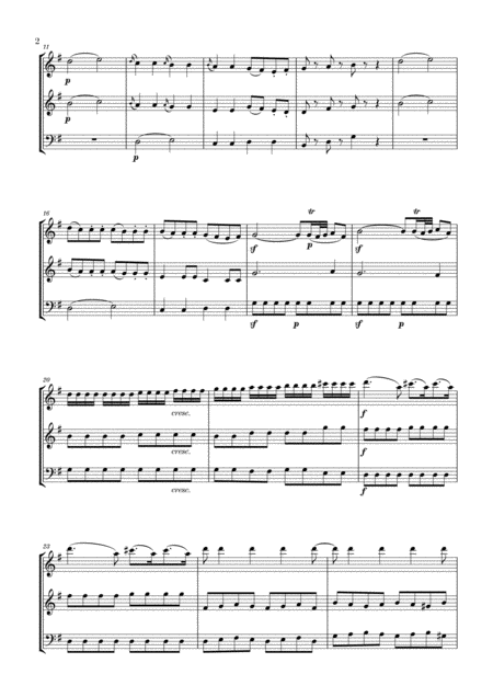 Eine Kleine Nachtmusik For 2 Oboes And Trombone Page 2