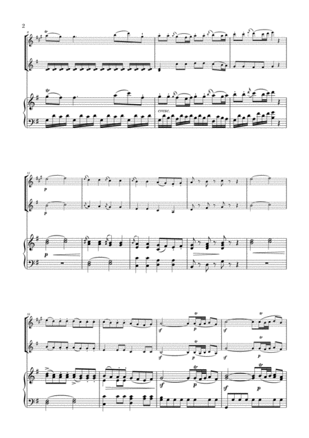 Eine Kleine Nachtmusik For Clarinet Violin And Piano Page 2