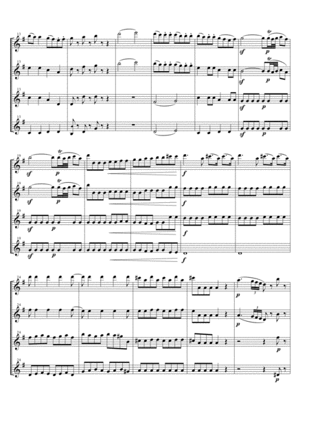 Eine Kleine Nachtmusik For Flute Quartet Page 2