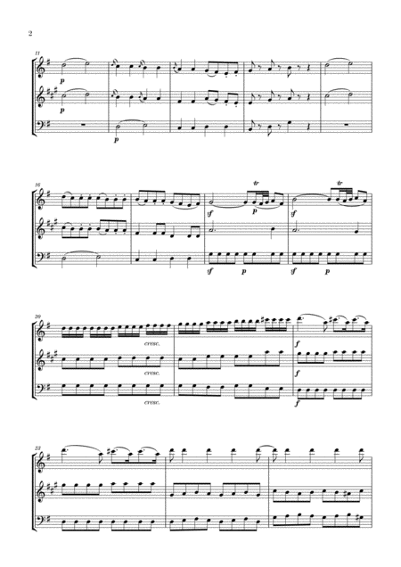 Eine Kleine Nachtmusik For Oboe Clarinet And Cello Page 2