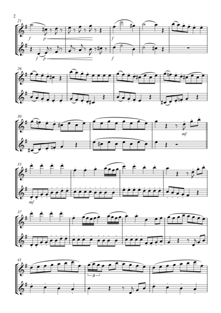 Eine Kleine Nachtmusik Rondo Flute Duet Page 2