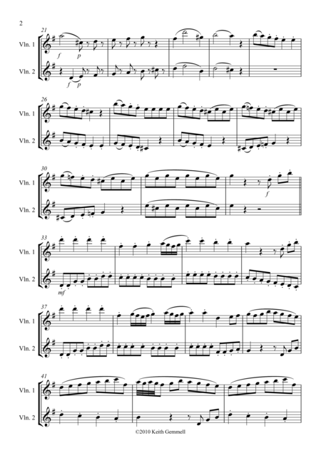 Eine Kleine Nachtmusik Rondo Violin Duet Page 2