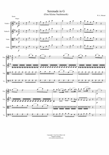 Eine Kleine Nachtmusik Serenade In G K 525 Page 2