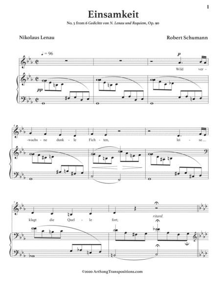 Einsamkeit Op 90 No 5 Transposed To C Minor Page 2