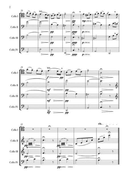 El Cant Dels Ocells The Song Of The Birds For Cello Quartet Page 2