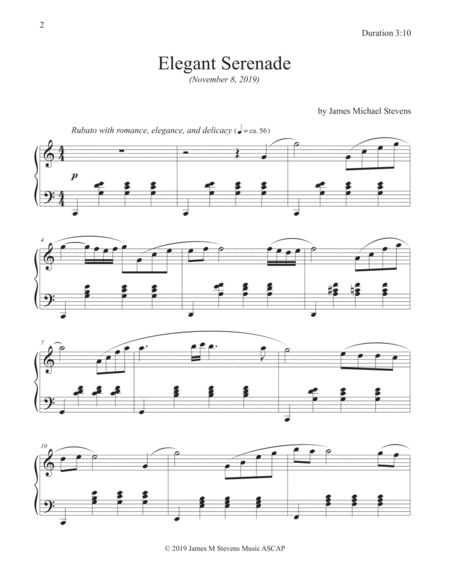 Elegant Serenade Romantic Piano Page 2