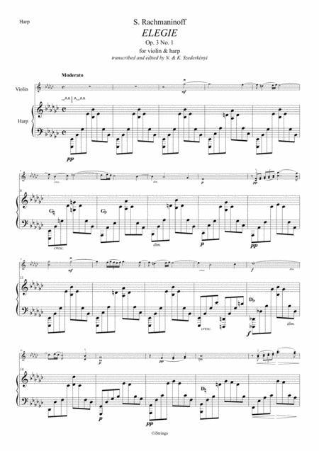 Elegie Op 3 No 1 For Violin Harp Page 2