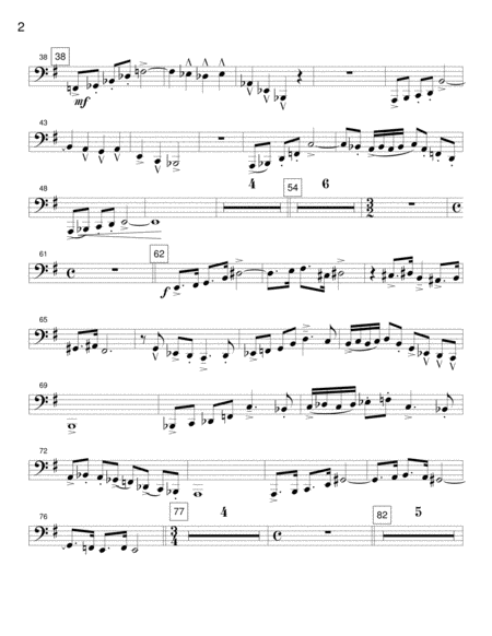 Elegy And March Tuba And Band Page 2