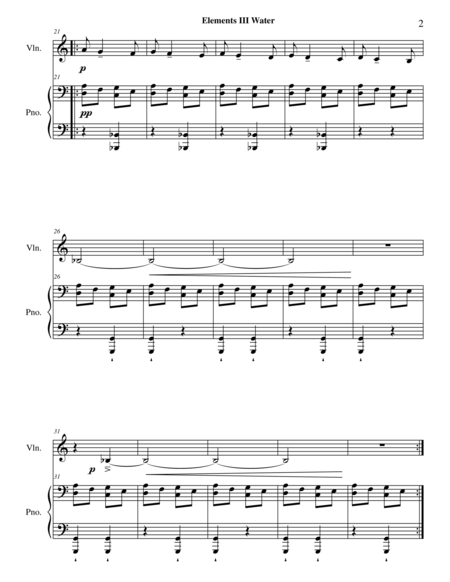 Elements Suite For Violin And Piano 4nd Mvnt Water Page 2