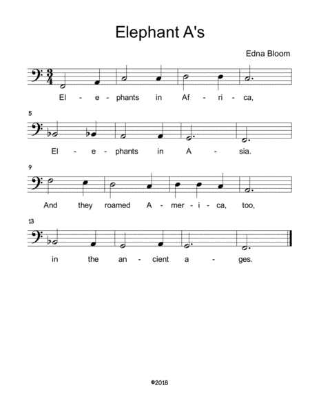 Elephant As Bass Clef Study Alphanotes Standard Combo Page 2