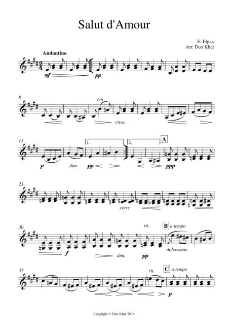 Elgar 3 Pieces For Two Violins 2nd Violin Accompaniments Page 2