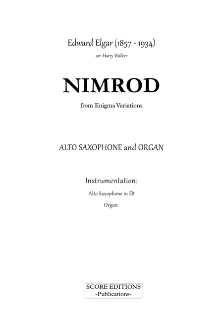 Elgar Nimrod For Alto Sax And Organ Page 2