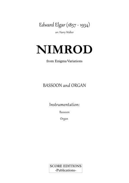 Elgar Nimrod For Bassoon And Organ Page 2