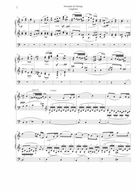 Elgar Serenade For Strings 2 Larghetto For Organ Solo Page 2