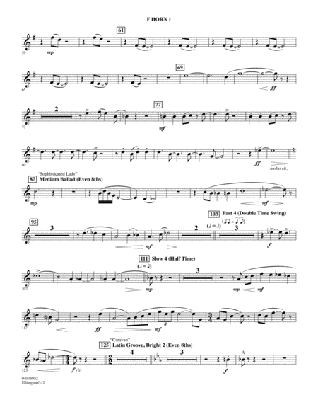 Ellington Arr Stephen Bulla F Horn 1 Page 2