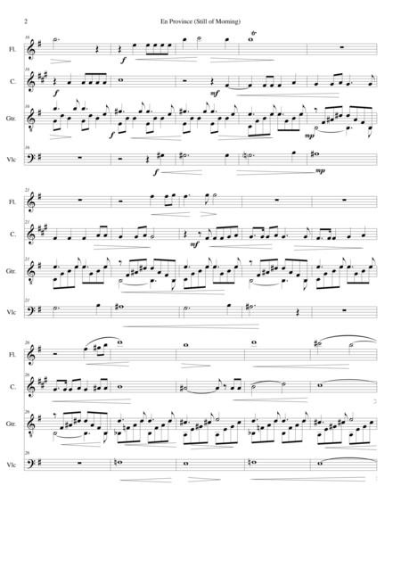 En Province For Flute Clarinet Cello And Guitar Page 2