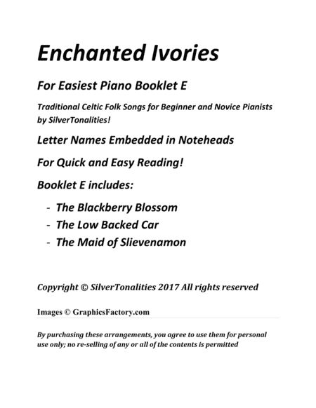 Enchanted Ivories For Easiest Piano Booklet E Page 2