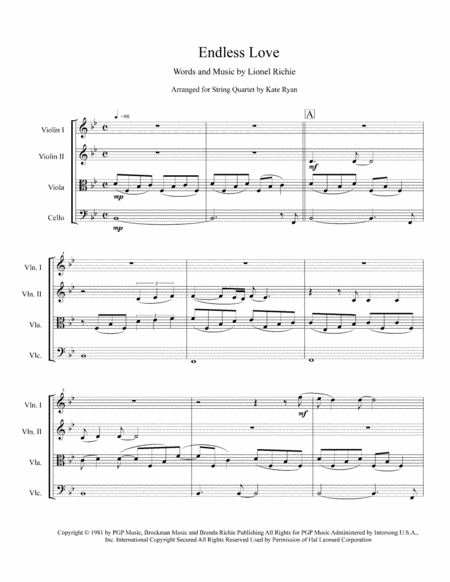 Endless Love String Quartet Page 2