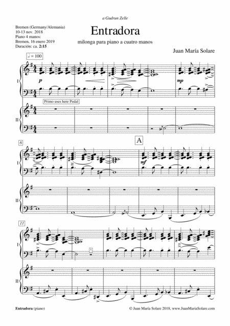Entradora Piano 4 Hands Page 2