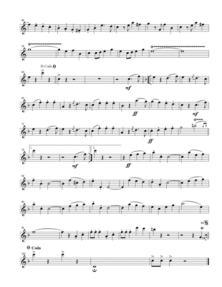 Entrance March From The Gypsy Baron For Saxophone Quartet Page 2