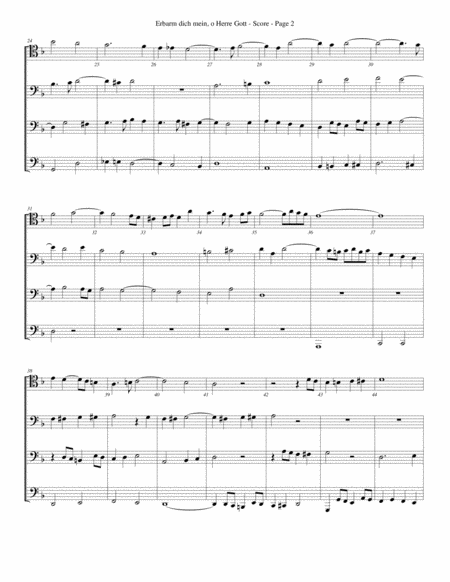 Erbarm Dich Mein O Herre Gott For Trombone Or Low Brass Quartet Page 2