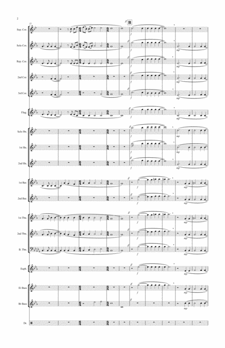 Eric Whitacre Water Night For Brass Band Page 2