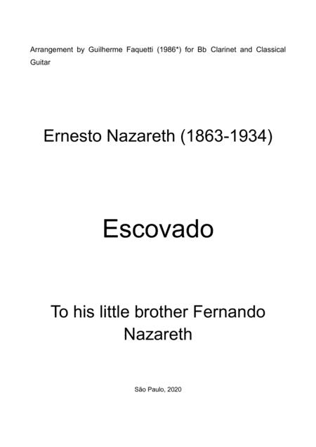 Ernesto Nazareth Escovado Arrangement For Bb Clarinet And Classical Guitar Page 2