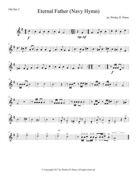 Eternal Father Strong To Save Navy Hymn Page 2