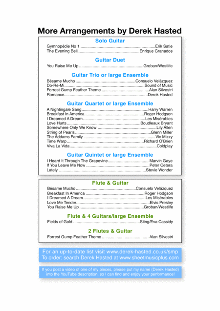 Eternal Flame For Guitar Quartet Or Large Ensemble Page 2