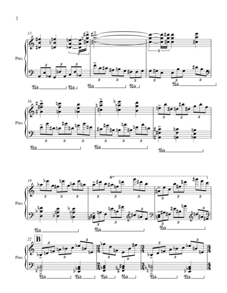 Etude No 1 For Solo Piano Page 2